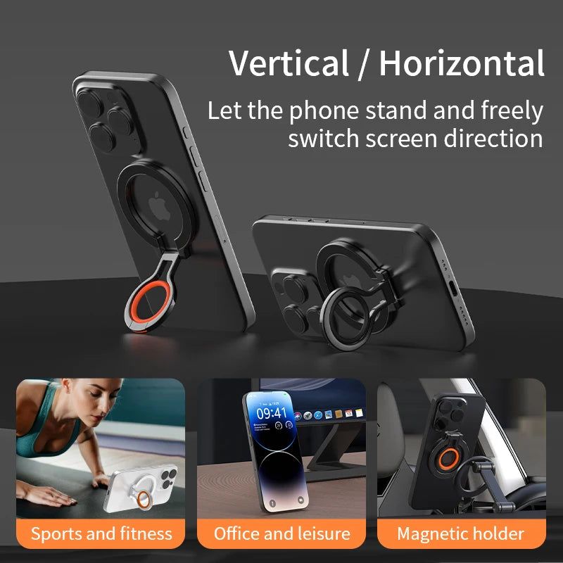 360° Rotating Magnetic Phone Grip